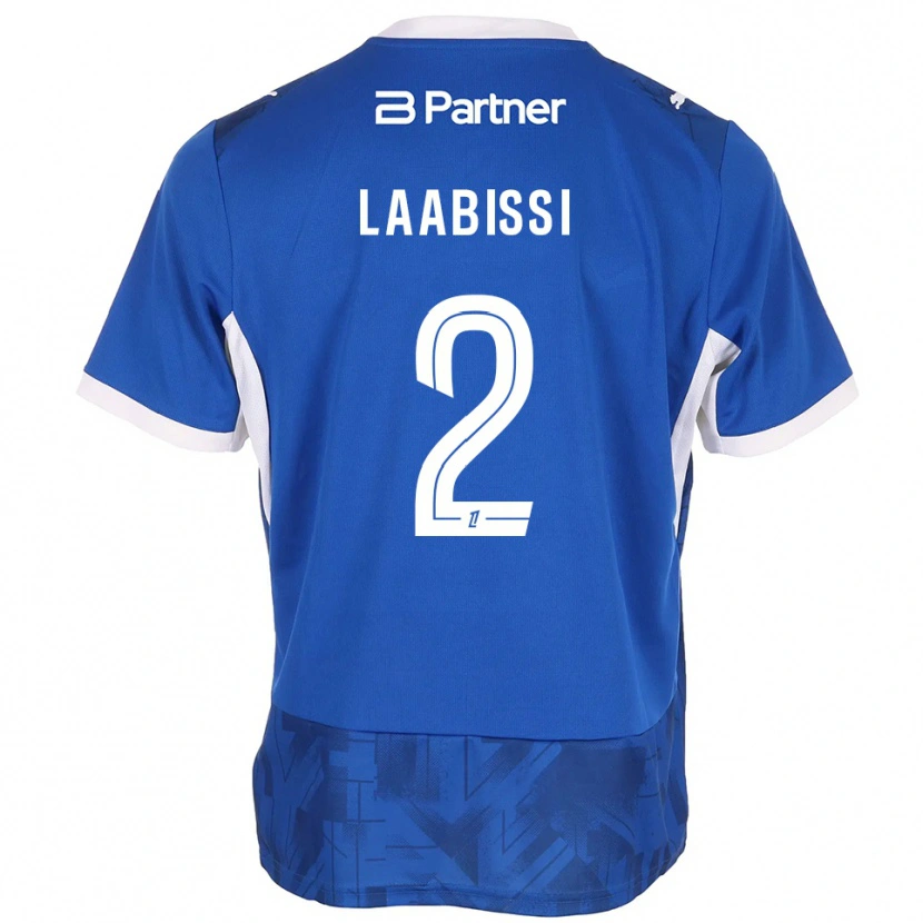 DanxenキッズChad Laabissi#2ミディアムブルー ホワイトホームシャツ2026/27ジャージーユニフォーム