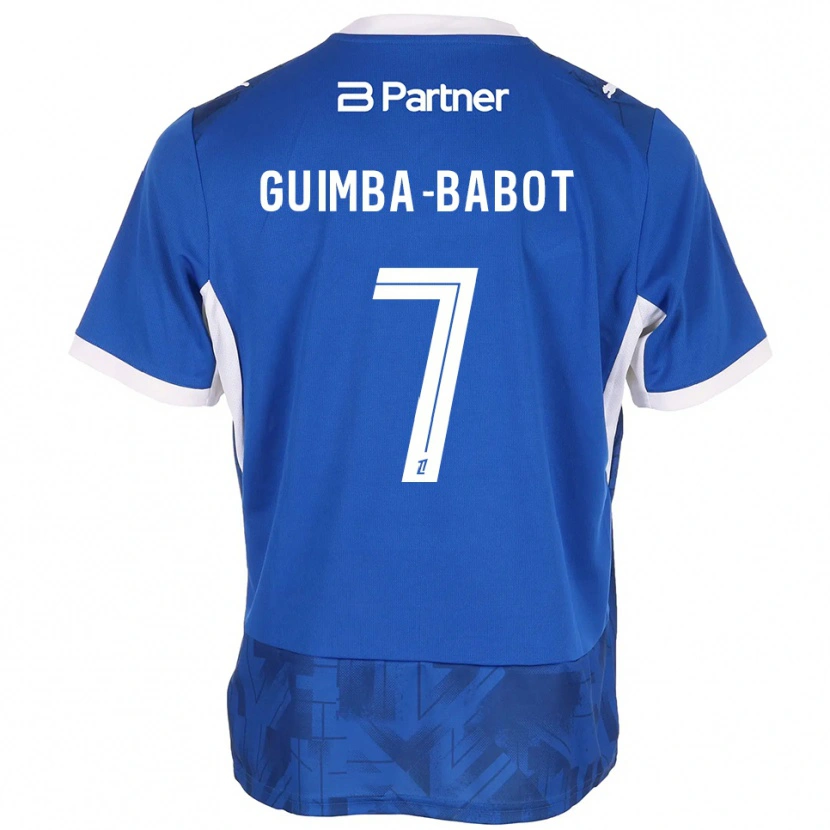 DanxenキッズKhays Guimba-Babot#7ミディアムブルー ホワイトホームシャツ2026/27ジャージーユニフォーム