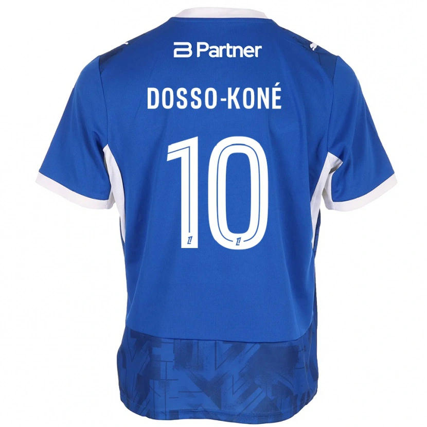DanxenキッズNamory Dosso-Koné#10ミディアムブルー ホワイトホームシャツ2026/27ジャージーユニフォーム