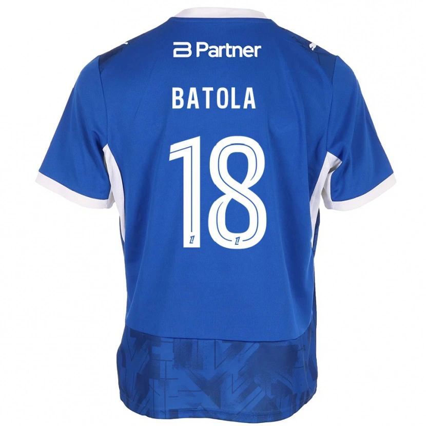DanxenキッズChrist Batola#18ミディアムブルー ホワイトホームシャツ2026/27ジャージーユニフォーム