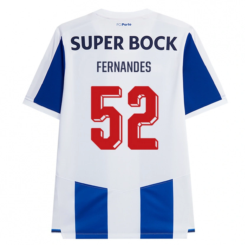 Danxenキッズマルティム・フェルナンデス#52ブルー ホワイト レッドホームシャツ2026/27ジャージーユニフォーム