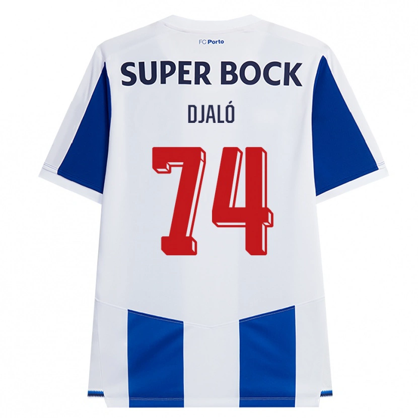 Danxenキッズウスマネ・ジャロ#74ブルー ホワイト レッドホームシャツ2026/27ジャージーユニフォーム