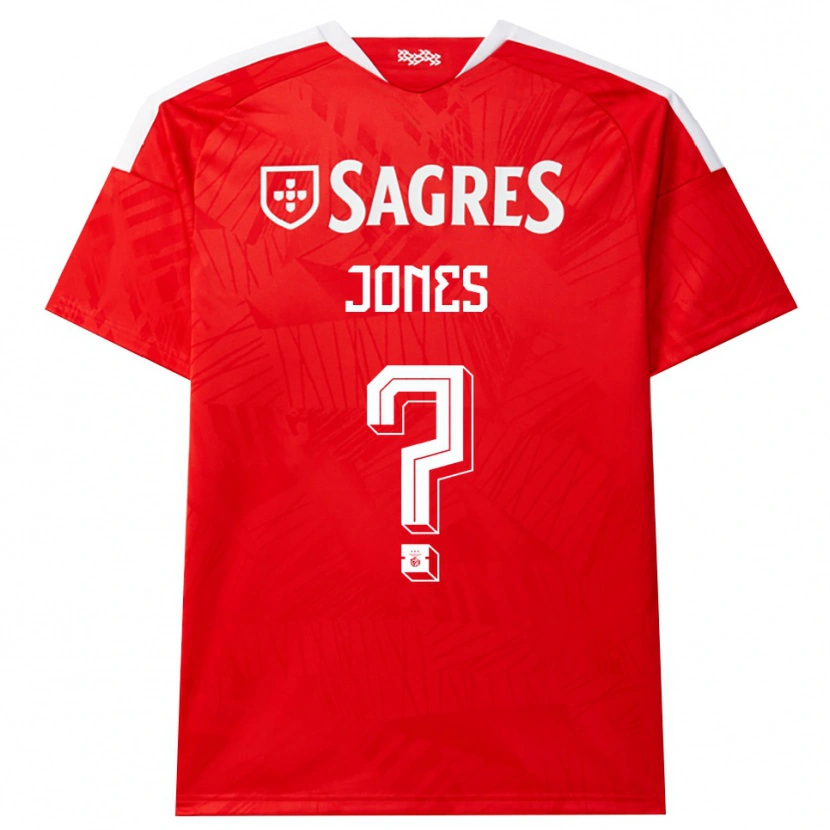 DanxenキッズJaylen Jones#0レッド ホワイト イエローホームシャツ2026/27ジャージーユニフォーム