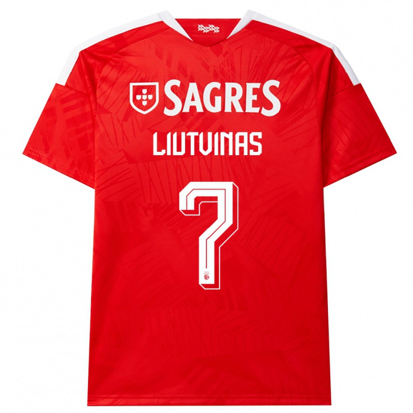 DanxenキッズKristupas Liutvinas#7レッド ホワイト イエローホームシャツ2026/27ジャージーユニフォーム