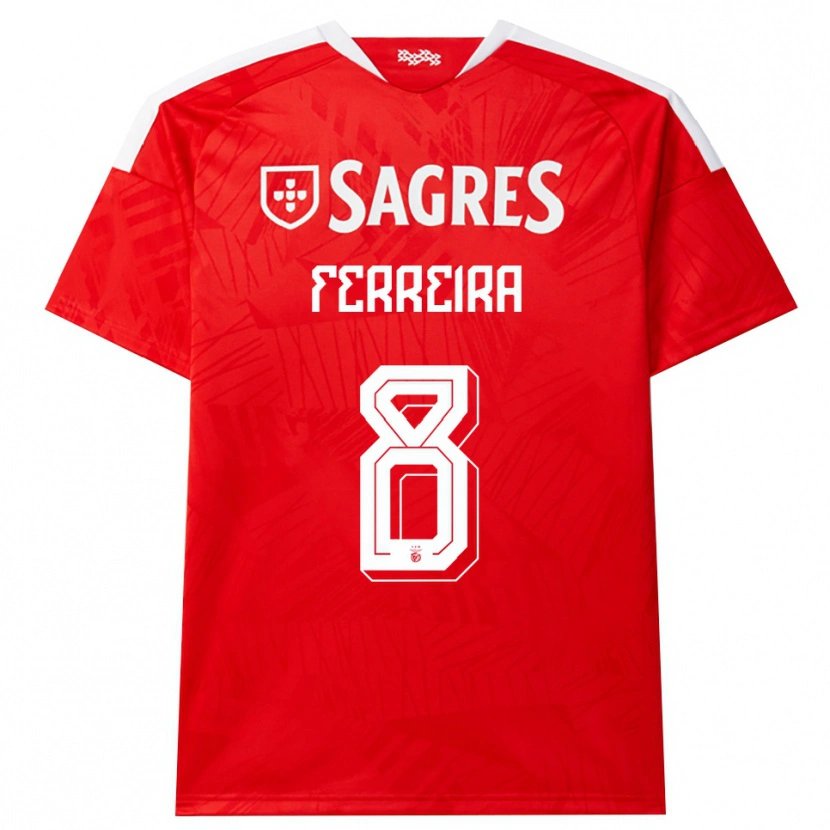 DanxenキッズIsaac Ferreira#8レッド ホワイト イエローホームシャツ2026/27ジャージーユニフォーム