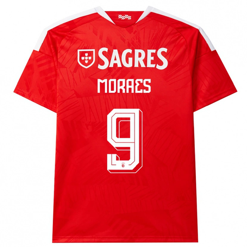 DanxenキッズLuca Moraes#9レッド ホワイト イエローホームシャツ2026/27ジャージーユニフォーム