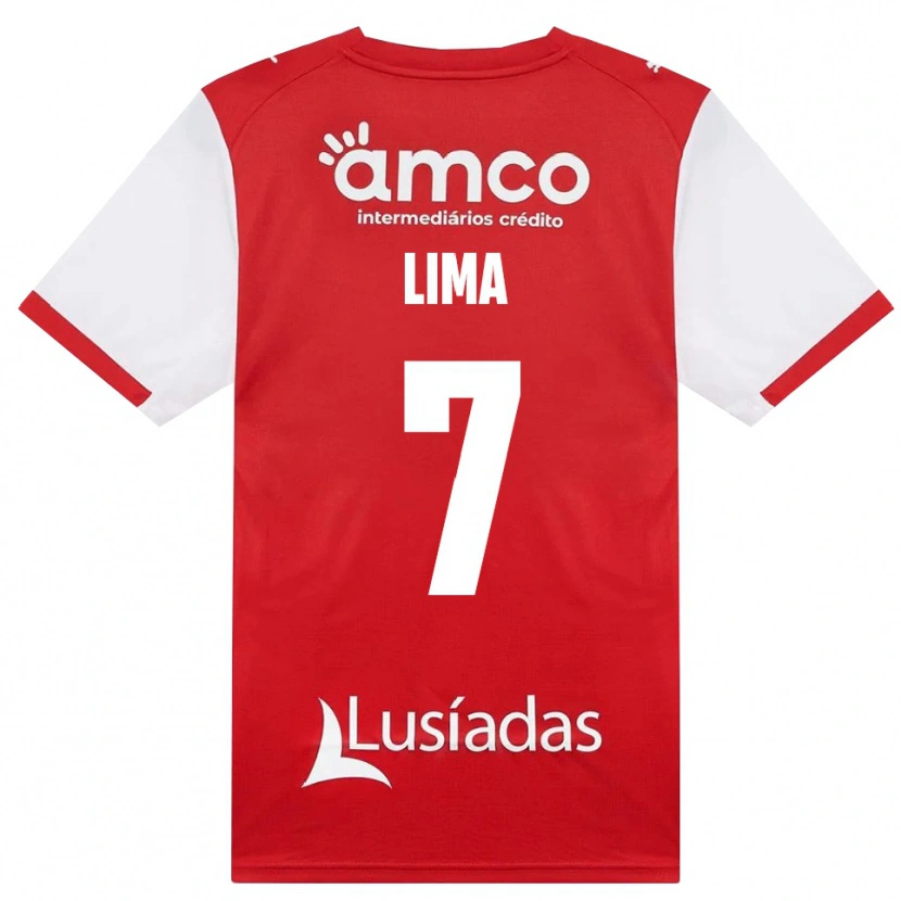 DanxenキッズHeriksson Lima#7ホワイト レッド ブラックホームシャツ2026/27ジャージーユニフォーム