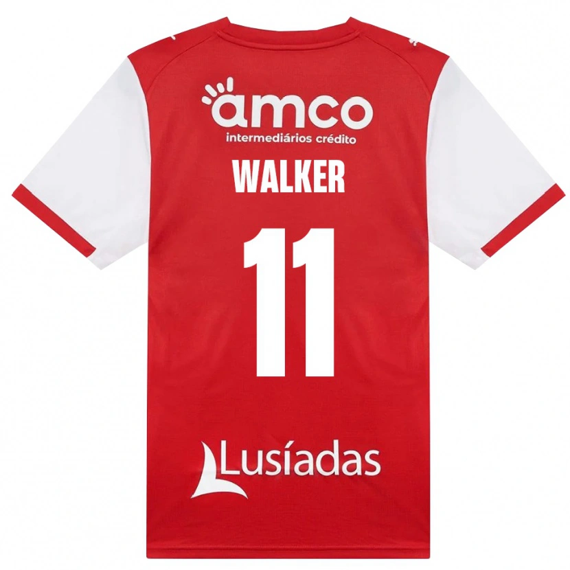 DanxenキッズEllie Walker#11ホワイト レッド ブラックホームシャツ2026/27ジャージーユニフォーム