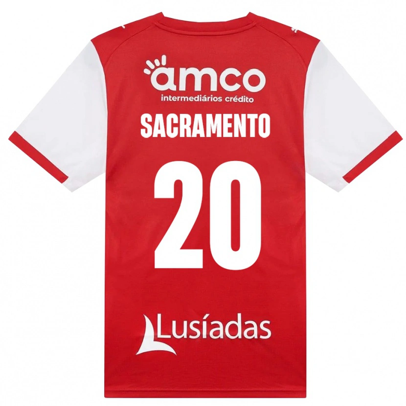 DanxenキッズMedgilson Sacramento#20ホワイト レッド ブラックホームシャツ2026/27ジャージーユニフォーム