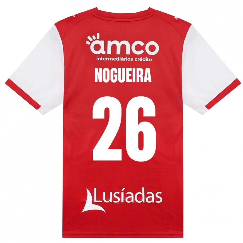 DanxenキッズAna Nogueira#26ホワイト レッド ブラックホームシャツ2026/27ジャージーユニフォーム