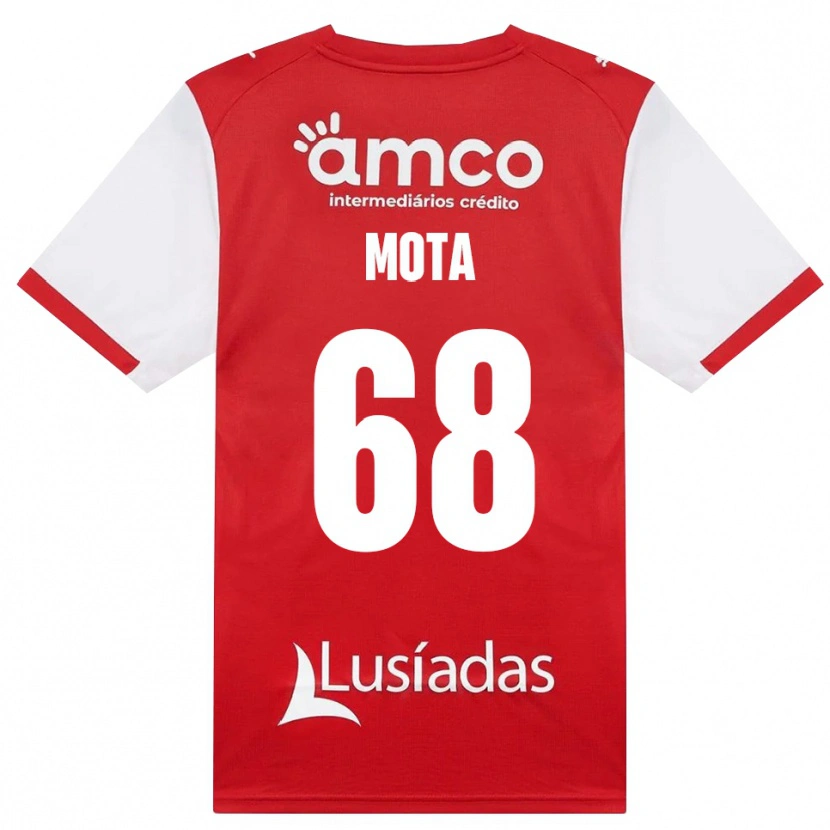DanxenキッズEdgar Mota#68ホワイト レッド ブラックホームシャツ2026/27ジャージーユニフォーム