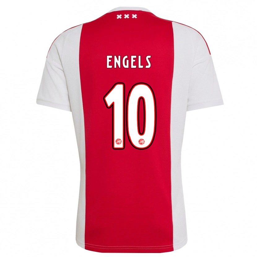 DanxenキッズChip Engels#10レッド ホワイト イエローホームシャツ2026/27ジャージーユニフォーム