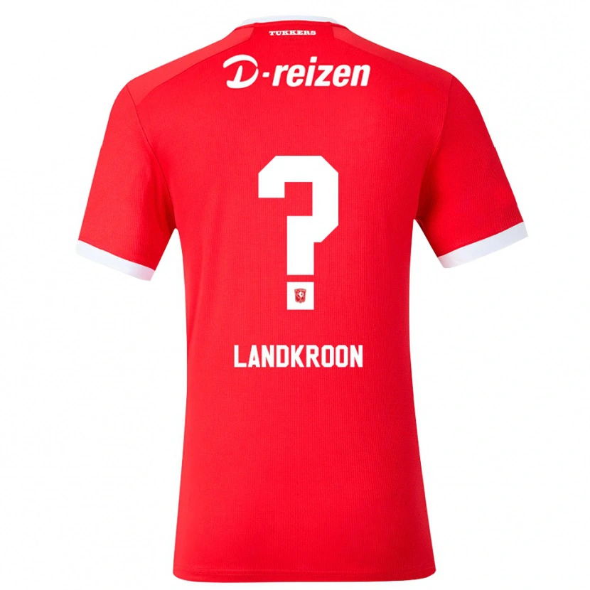 DanxenキッズKick Landkroon#0レッド ホワイトホームシャツ2026/27ジャージーユニフォーム