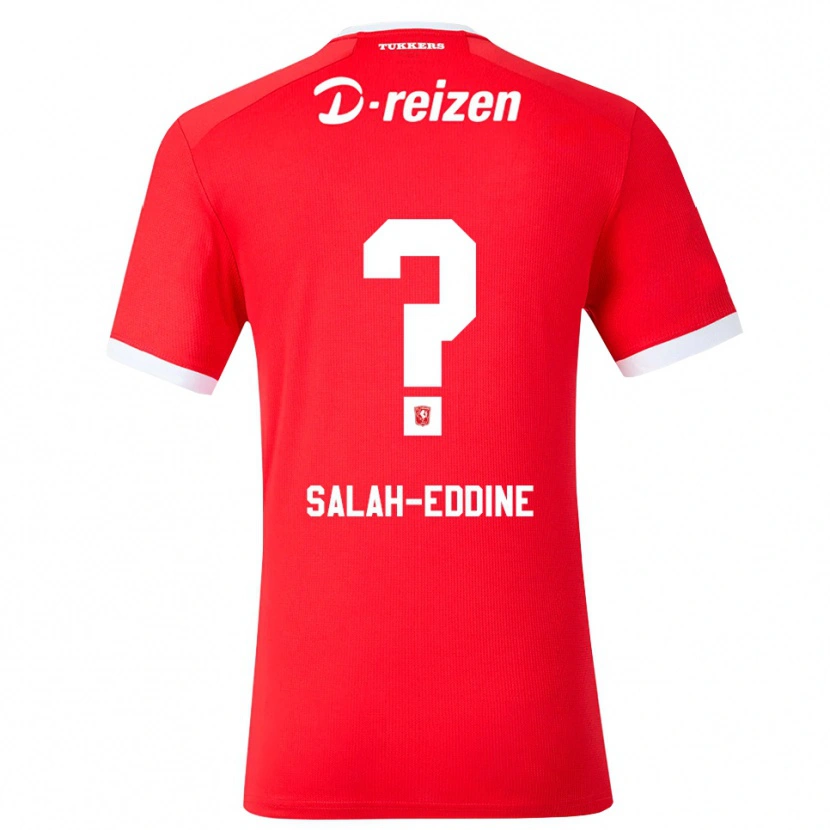 DanxenキッズIbrahim Salah-Eddine#0レッド ホワイトホームシャツ2026/27ジャージーユニフォーム