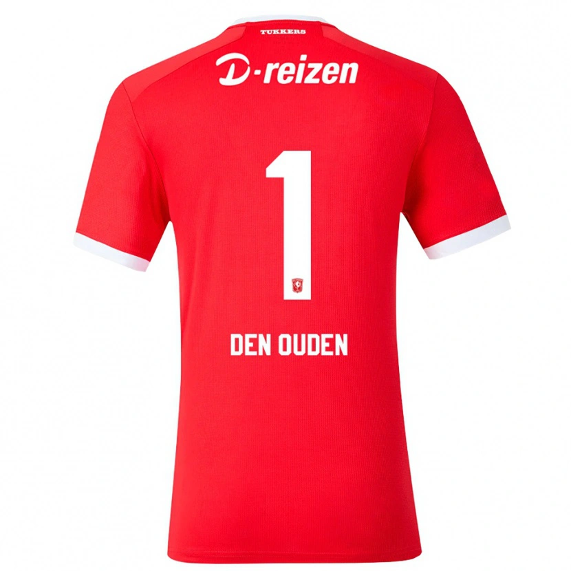 DanxenキッズJim Den Ouden#1レッド ホワイトホームシャツ2026/27ジャージーユニフォーム