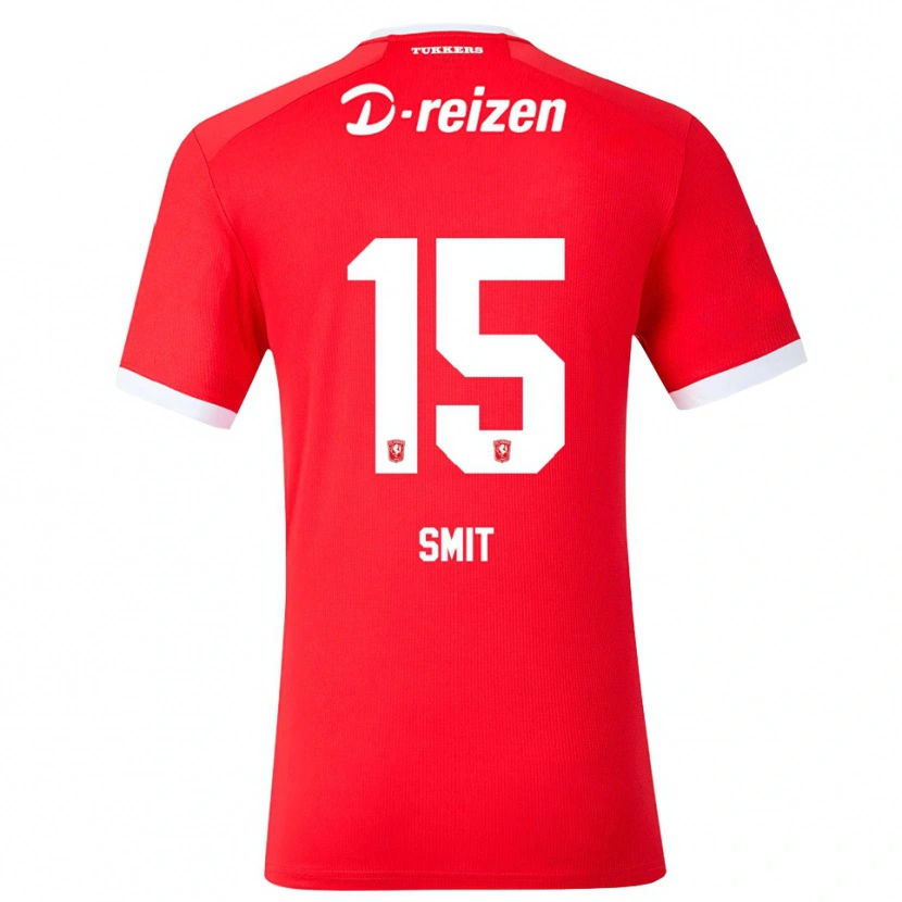 DanxenキッズMauro Smit#15レッド ホワイトホームシャツ2026/27ジャージーユニフォーム