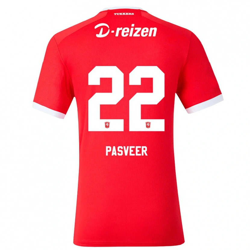 Danxenキッズレムコ・パスフェール#22レッド ホワイトホームシャツ2026/27ジャージーユニフォーム