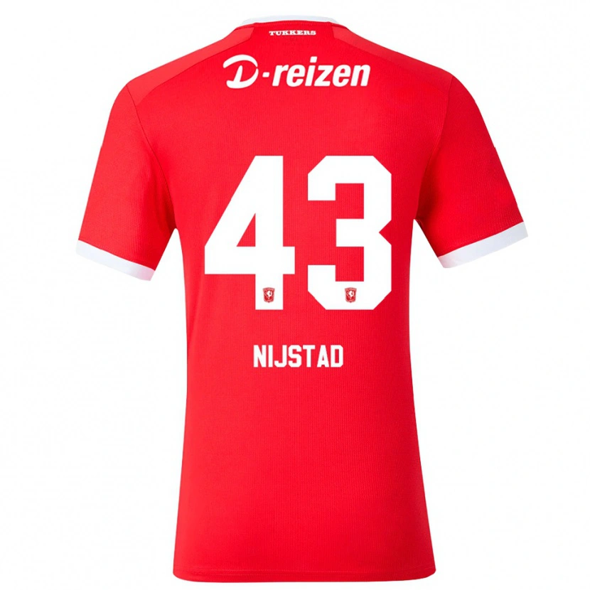 DanxenキッズRuud Nijstad#43レッド ホワイトホームシャツ2026/27ジャージーユニフォーム