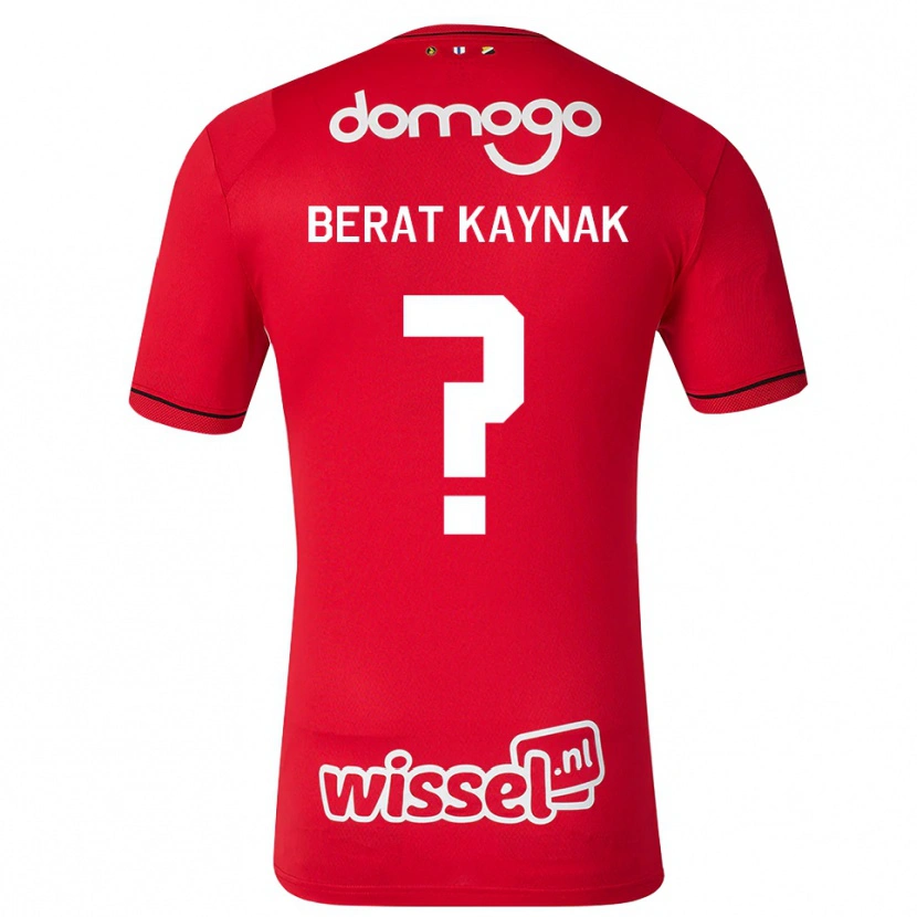 DanxenキッズEnsar Berat Kaynak#0レッド ホワイトブラックホームシャツ2026/27ジャージーユニフォーム