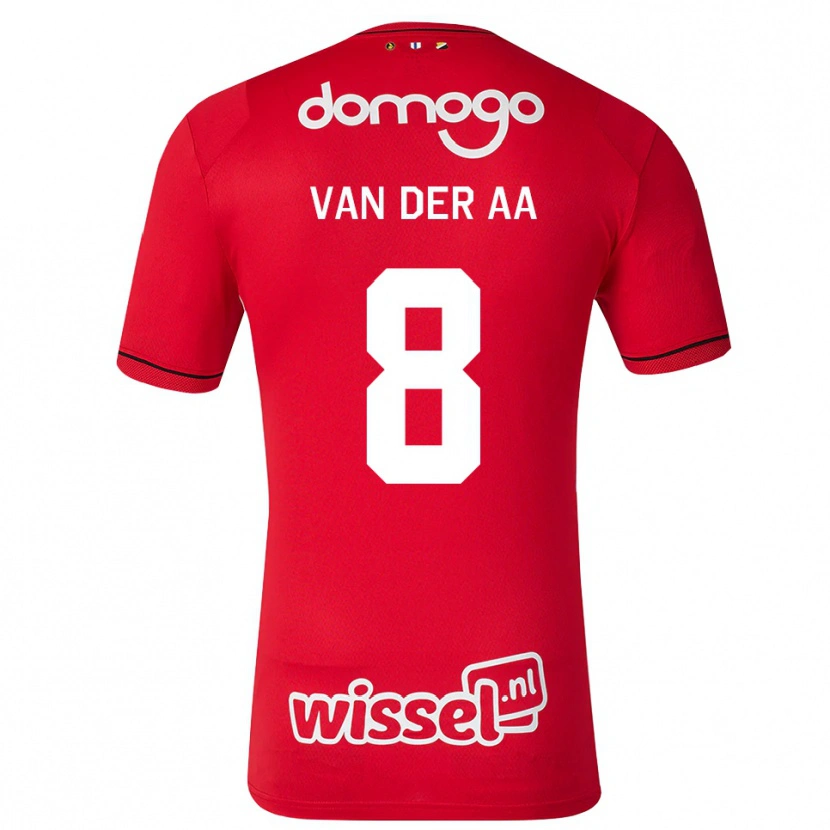DanxenキッズVictor Van Der Aa#8レッド ホワイトブラックホームシャツ2026/27ジャージーユニフォーム