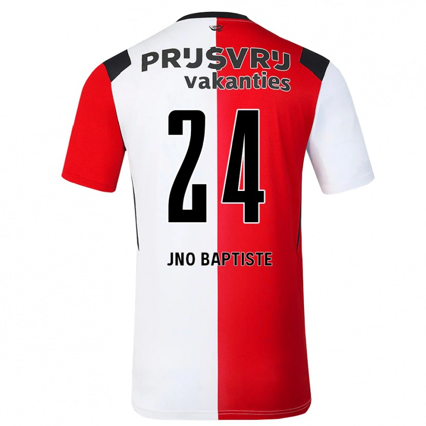 DanxenキッズBridget Jno Baptiste#24レッド ホワイトブラックホームシャツ2026/27ジャージーユニフォーム