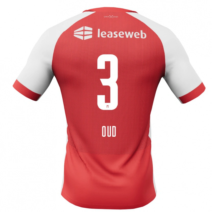 DanxenキッズJoeri Oud#3レッド ホワイトブラックホームシャツ2026/27ジャージーユニフォーム