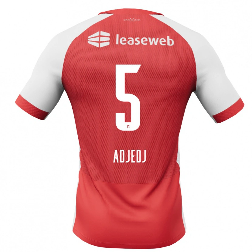 DanxenキッズEliav Adjedj#5レッド ホワイトブラックホームシャツ2026/27ジャージーユニフォーム