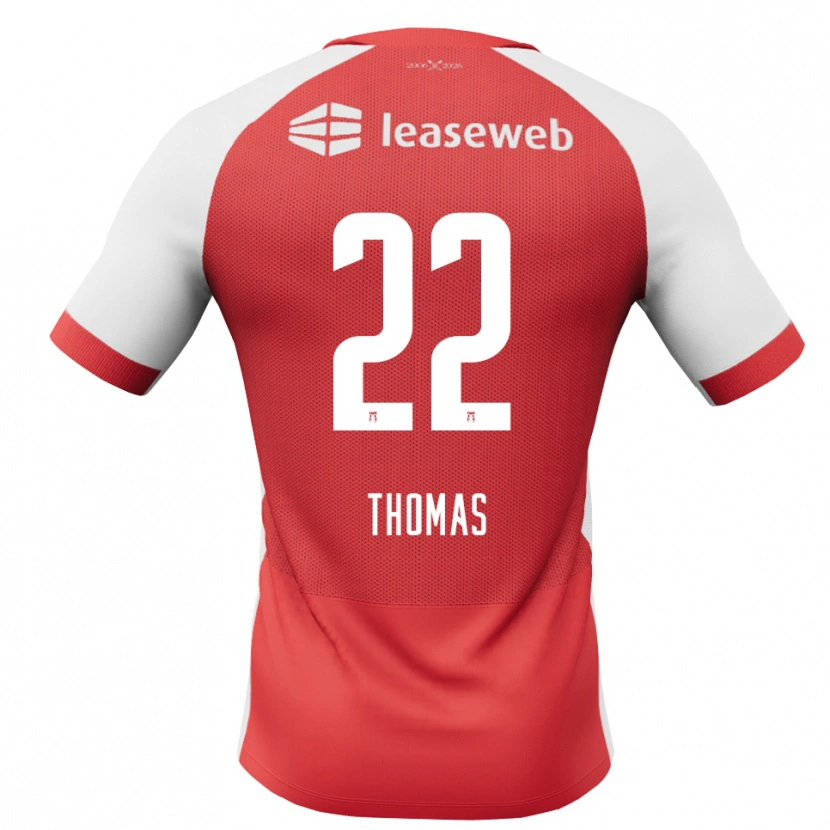 DanxenキッズKealyn Thomas#22レッド ホワイトブラックホームシャツ2026/27ジャージーユニフォーム