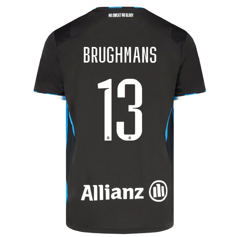 DanxenキッズBeau Brughmans#13ブラック レッド ブルーホームシャツ2026/27ジャージーユニフォーム