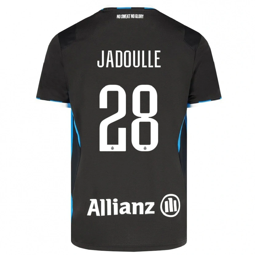 DanxenキッズRomane Jadoulle#28ブラック レッド ブルーホームシャツ2026/27ジャージーユニフォーム