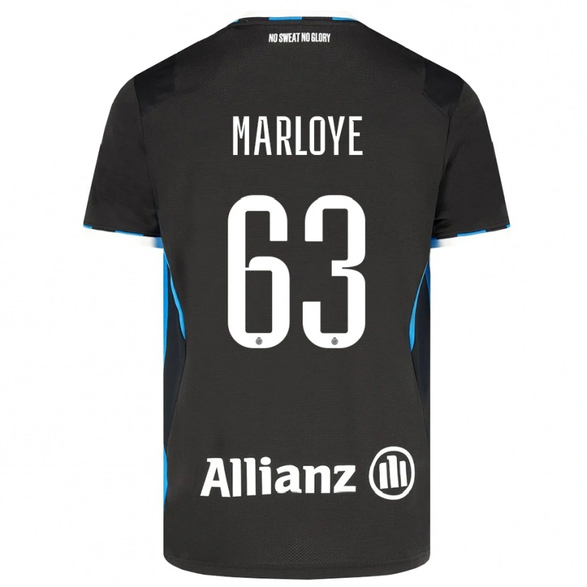 DanxenキッズSacha Marloye#63ブラック レッド ブルーホームシャツ2026/27ジャージーユニフォーム