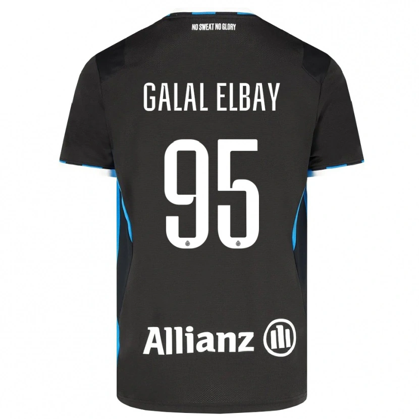 DanxenキッズMohamed Galal Elbay#95ブラック レッド ブルーホームシャツ2026/27ジャージーユニフォーム
