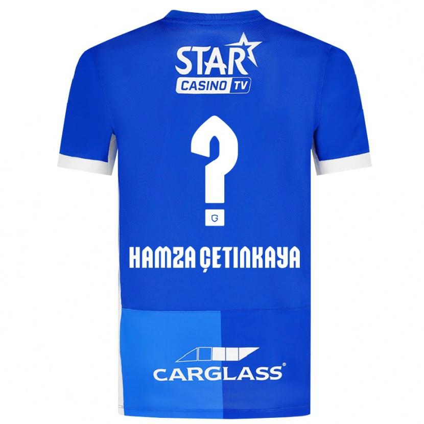 DanxenキッズAyaz Hamza Çetinkaya#0ミディアムブルー ロイヤルブルー ホワイトホームシャツ2026/27ジャージーユニフォーム