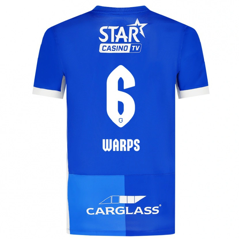 DanxenキッズIsa Warps#6ミディアムブルー ロイヤルブルー ホワイトホームシャツ2026/27ジャージーユニフォーム
