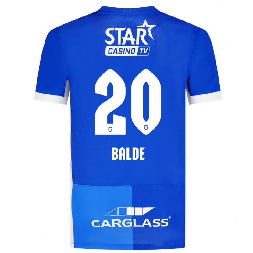 DanxenキッズThierno Balde#20ミディアムブルー ロイヤルブルー ホワイトホームシャツ2026/27ジャージーユニフォーム