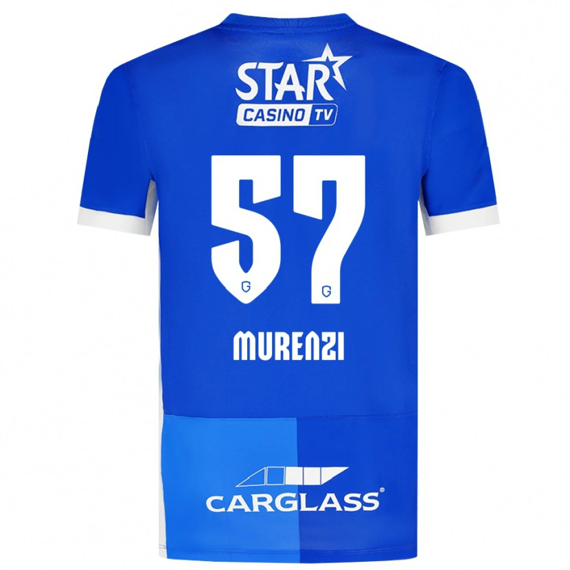 DanxenキッズAaron Murenzi#57ミディアムブルー ロイヤルブルー ホワイトホームシャツ2026/27ジャージーユニフォーム