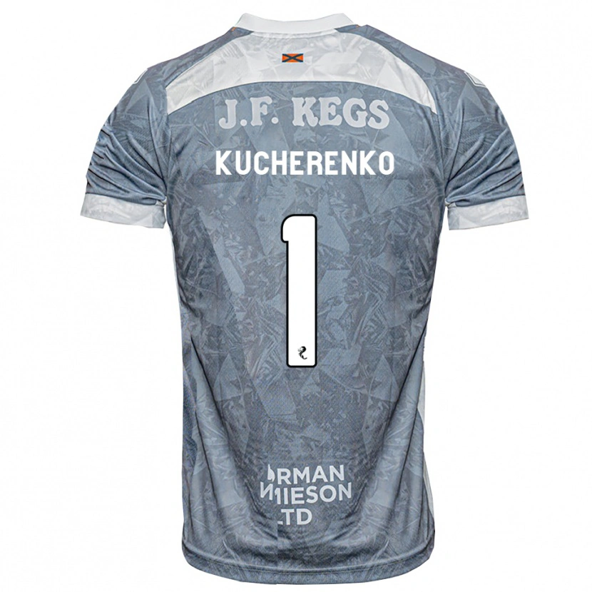 DanxenキッズYevgeniy Kucherenko#1ライトスレートグレーアウェイシャツ2026/27ジャージーユニフォーム