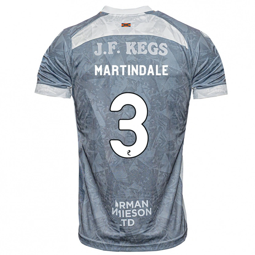DanxenキッズAmilie Martindale#3ライトスレートグレーアウェイシャツ2026/27ジャージーユニフォーム