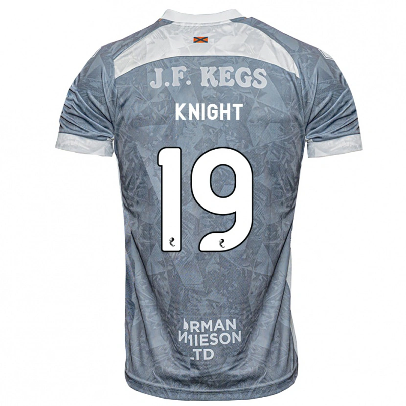 DanxenキッズMaya Knight#19ライトスレートグレーアウェイシャツ2026/27ジャージーユニフォーム