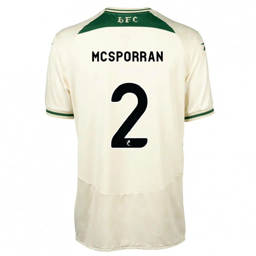DanxenキッズArran Mcsporran#2白フォレストグリーンアウェイシャツ2026/27ジャージーユニフォーム