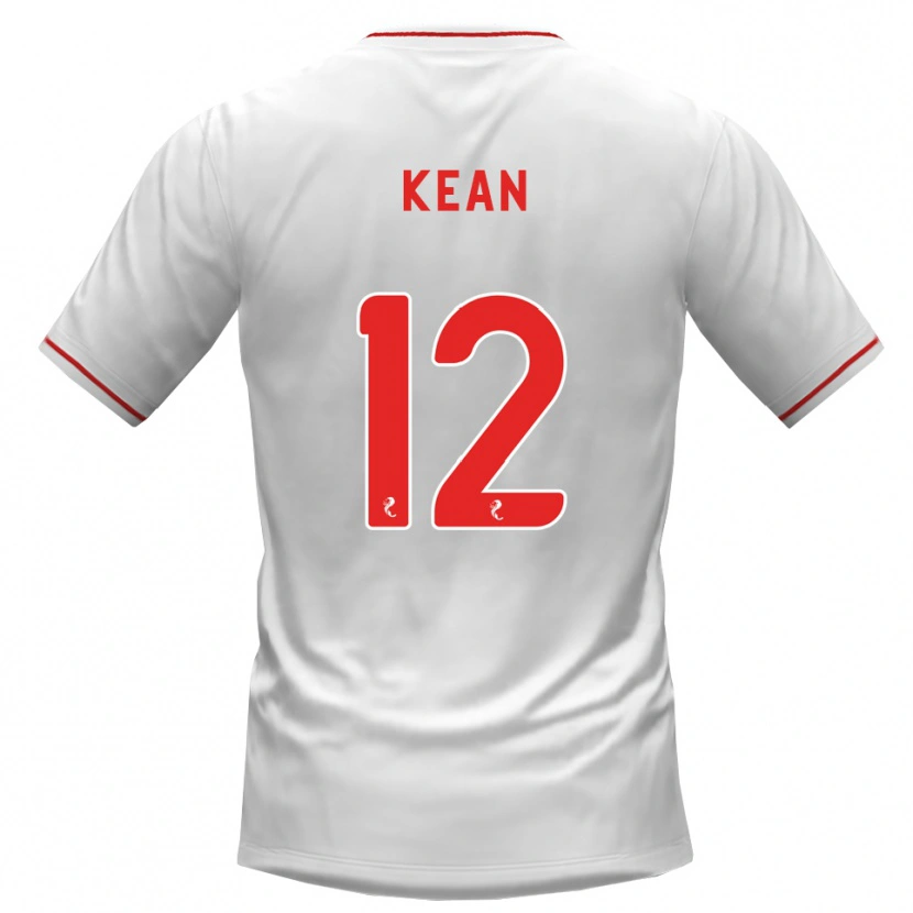 DanxenキッズChloe Kean#12白赤アウェイシャツ2026/27ジャージーユニフォーム
