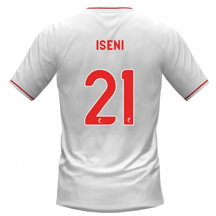 Danxenキッズベシル・イセニ#21白赤アウェイシャツ2026/27ジャージーユニフォーム