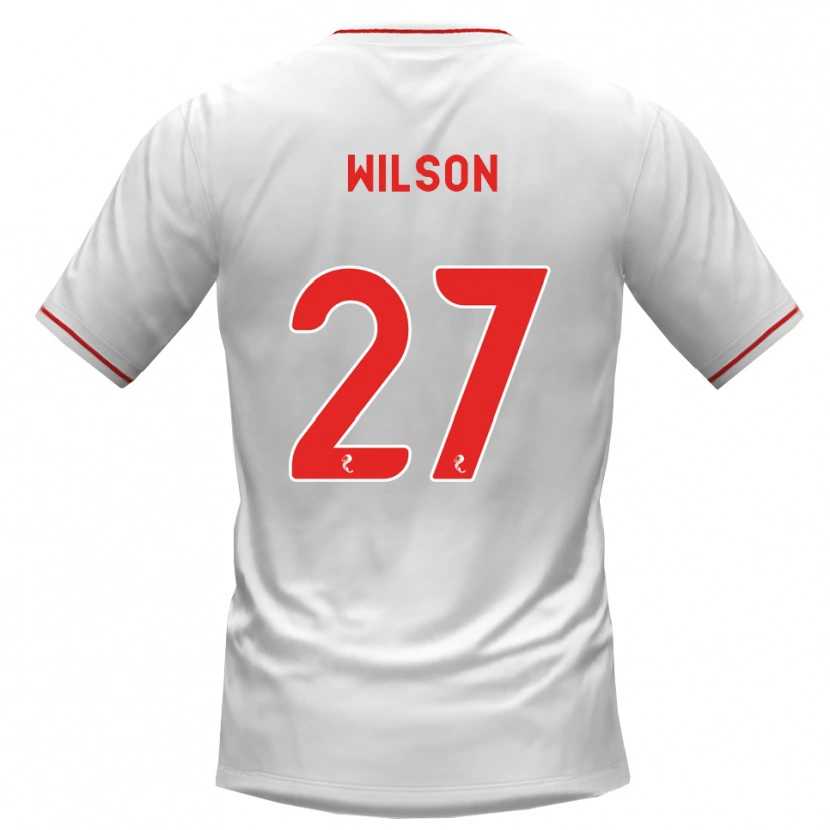 DanxenキッズDanny Wilson#27白赤アウェイシャツ2026/27ジャージーユニフォーム