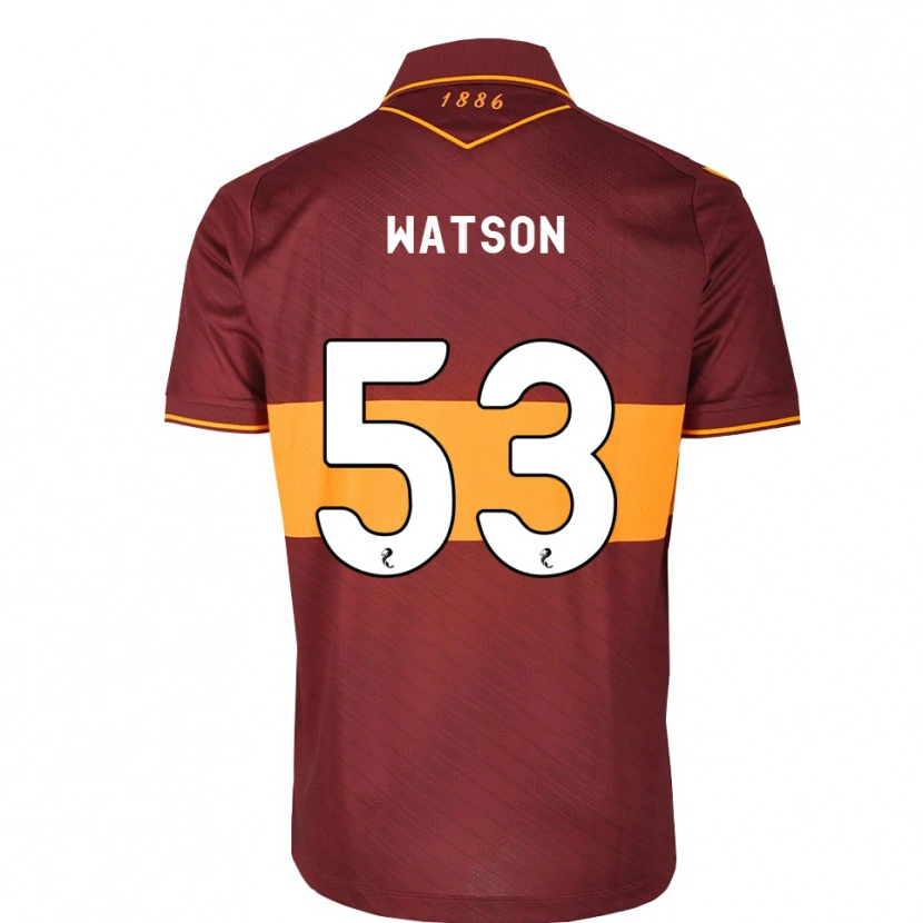 DanxenキッズBlane Watson#53オレンジ マルーンアウェイシャツ2026/27ジャージーユニフォーム