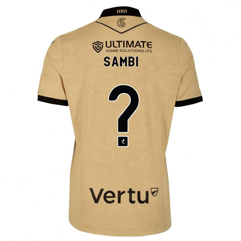 DanxenキッズJaspreet Sambi#0バーリーウッド 黒アウェイシャツ2026/27ジャージーユニフォーム