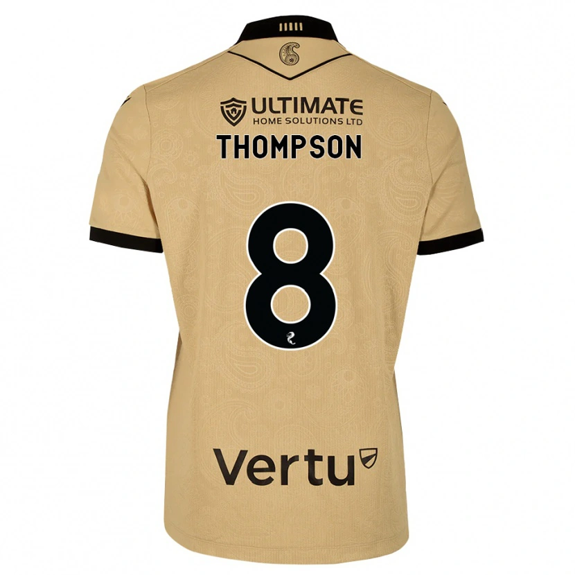 DanxenキッズStruan Thompson#8バーリーウッド 黒アウェイシャツ2026/27ジャージーユニフォーム