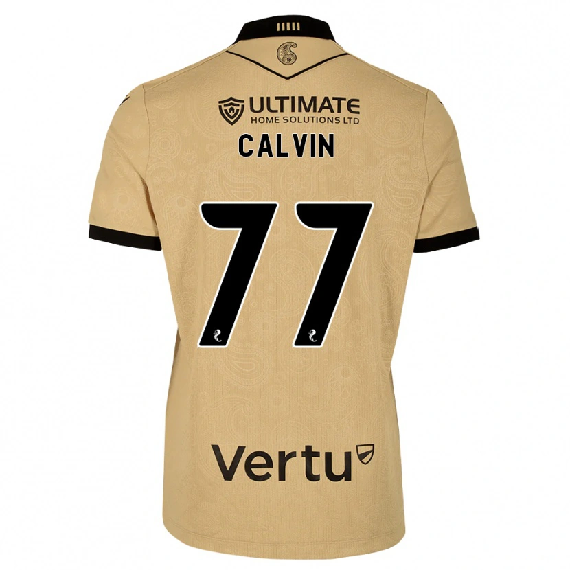DanxenキッズJalmaro Calvin#77バーリーウッド 黒アウェイシャツ2026/27ジャージーユニフォーム