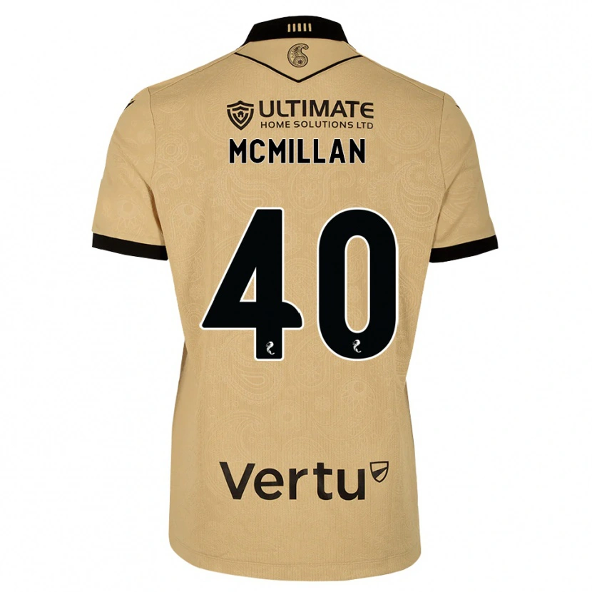 DanxenキッズCaiden Mcmillan#40バーリーウッド 黒アウェイシャツ2026/27ジャージーユニフォーム