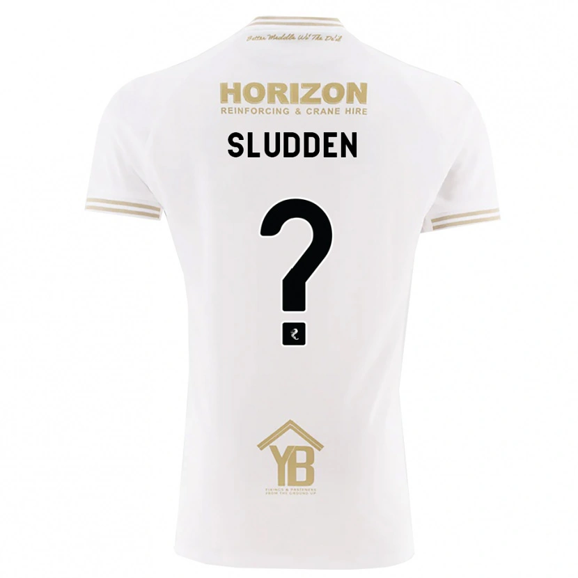 DanxenキッズErin Sludden#0ウィート 白アウェイシャツ2026/27ジャージーユニフォーム