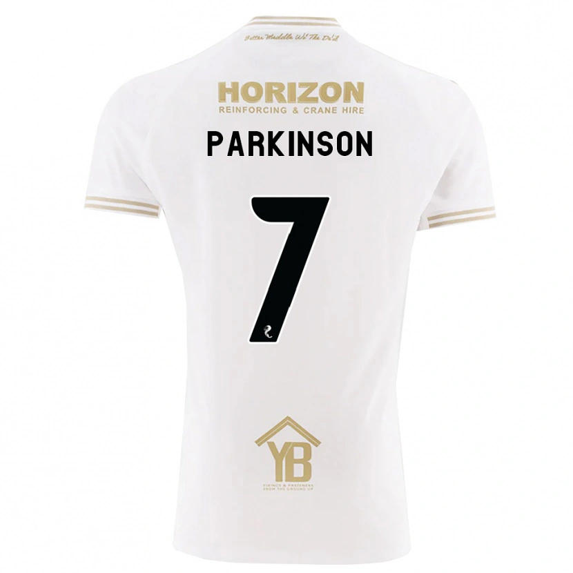 Danxenキッズベン・パーキンソン#7ウィート 白アウェイシャツ2026/27ジャージーユニフォーム